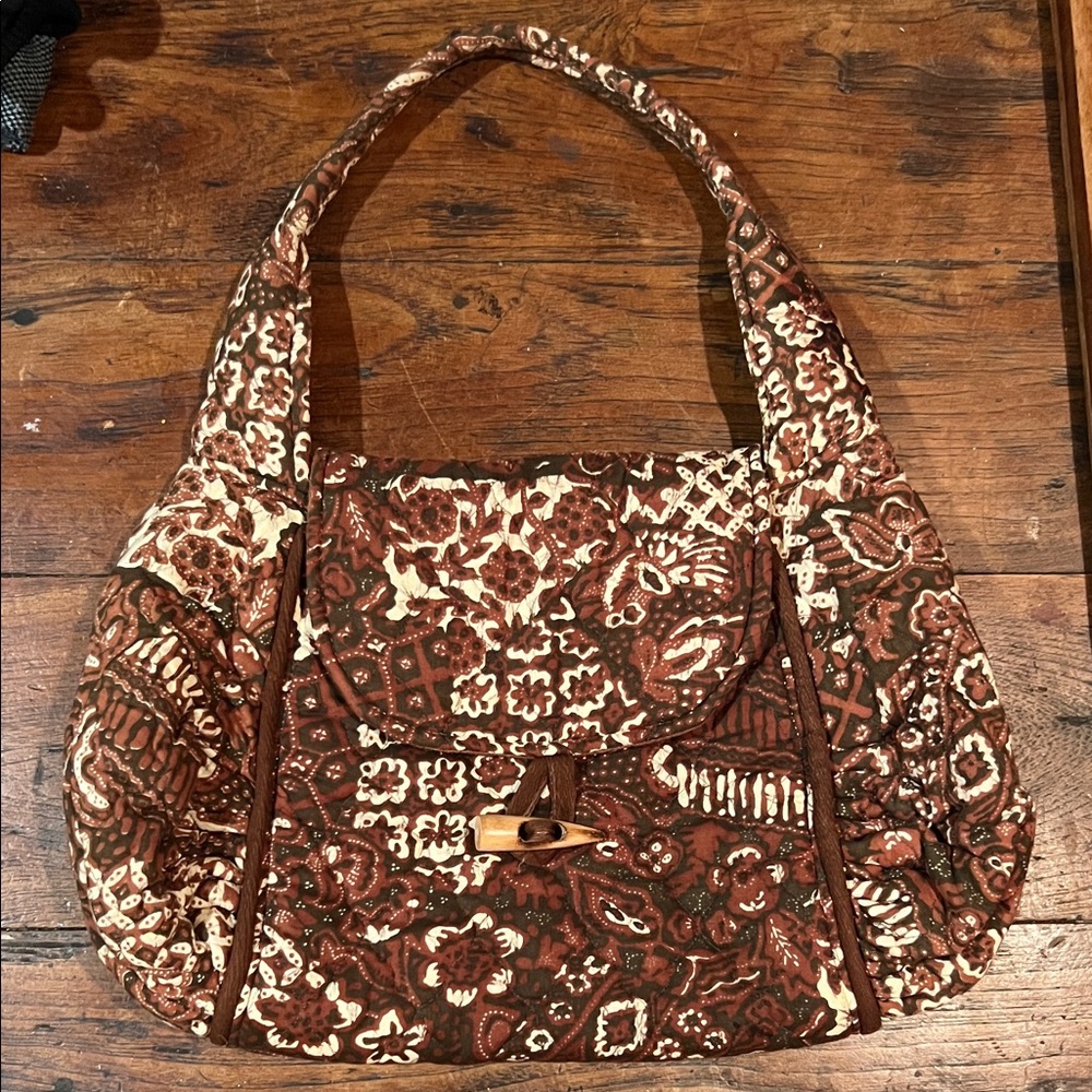 RARE 1970s Cotton Quilted Patterned Women's Bag